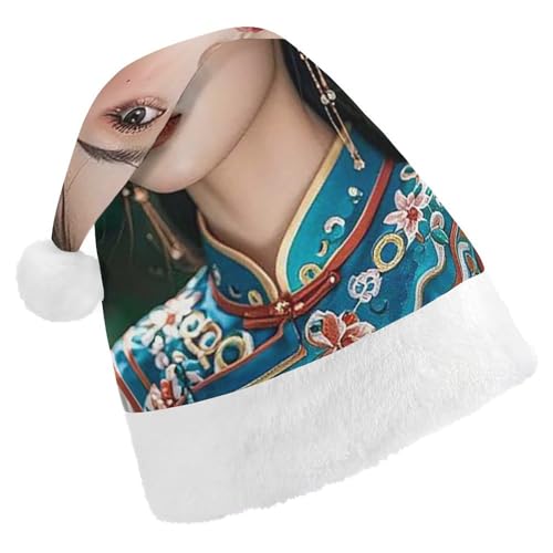 RKJVB Klassische Schönheits-Weihnachtsmann-Mütze für Damen und Herren, Weihnachtsmütze, Weihnachtsmütze, Partyhut, Strumpfmütze, Totenkopfmütze, Erwachsene RKJVB Klassische Schönheits-Weihnachtsmann-Mütze für Damen und Herren, Weihnachtsmütze, Weihnachtsmütze, Partyhut, Strumpfmütze, Totenkopfmütze, Erwachsene von RKJVB