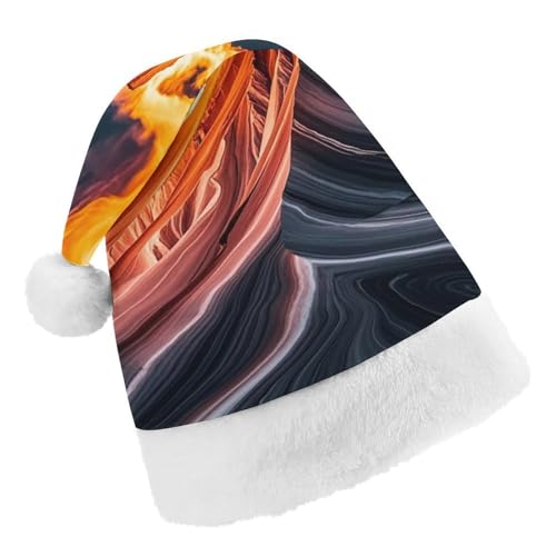 RKJVB Marmormuster, ähnlich Berggipfeln, Weihnachtsmannmütze für Damen und Herren, Weihnachtsmütze, Weihnachtsmütze, Partyhut, Strumpfmütze, Totenkopfmütze, Erwachsene RKJVB Marmormuster, ähnlich Berggipfeln, Weihnachtsmannmütze für Damen und Herren, Weihnachtsmütze, Weihnachtsmütze, Partyhut, Strumpfmütze, Totenkopfmütze, Erwachsene von RKJVB