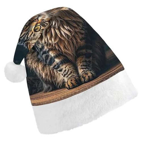 RKJVB Niedliche und schöne Katzen-Weihnachtsmannmütze für Damen und Herren, Weihnachtsmütze, Weihnachtsmannmütze, Weihnachtsstrumpfmütze, Totenkopfmütze, Größe S RKJVB Niedliche und schöne Katzen-Weihnachtsmannmütze für Damen und Herren, Weihnachtsmütze, Weihnachtsmannmütze, Weihnachtsstrumpfmütze, Totenkopfmütze, Größe S von RKJVB