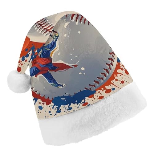 RKJVB Nikolausmütze im Baseball-Stil für Damen und Herren, Weihnachtsmütze, Weihnachtsmütze, Partyhut, Strumpfmütze, Totenkopfmütze, Größe S RKJVB Nikolausmütze im Baseball-Stil für Damen und Herren, Weihnachtsmütze, Weihnachtsmütze, Partyhut, Strumpfmütze, Totenkopfmütze, Größe S von RKJVB