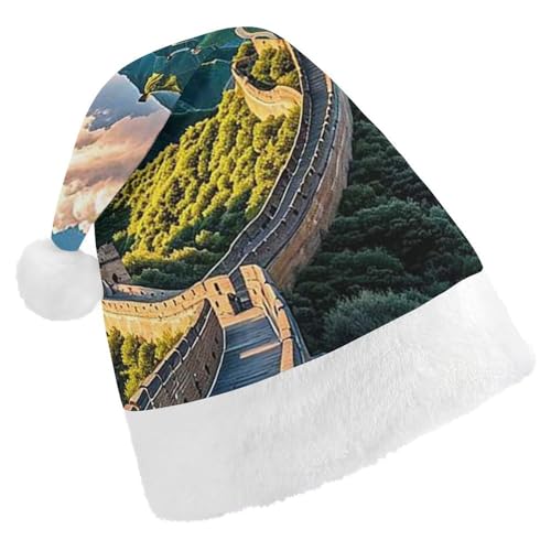 RKJVB The Great Wall Weihnachtsmannmütze für Damen und Herren, Weihnachtsmütze, Weihnachtsmütze, Partymütze, Strumpfmütze, Totenkopfmütze, Erwachsene RKJVB The Great Wall Weihnachtsmannmütze für Damen und Herren, Weihnachtsmütze, Weihnachtsmütze, Partymütze, Strumpfmütze, Totenkopfmütze, Erwachsene von RKJVB