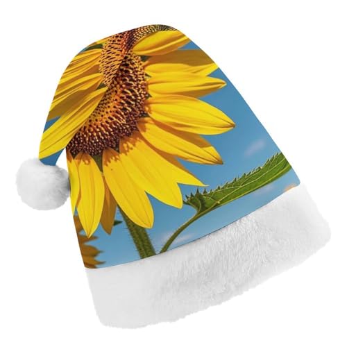 RKJVB Weihnachtsmannmütze mit Sonnenblumen-Bienen für Damen und Herren, Weihnachtsmütze, Weihnachtsmütze, Partyhut, Strumpfmütze, Totenkopfmütze, Erwachsene RKJVB Weihnachtsmannmütze mit Sonnenblumen-Bienen für Damen und Herren, Weihnachtsmütze, Weihnachtsmütze, Partyhut, Strumpfmütze, Totenkopfmütze, Erwachsene von RKJVB