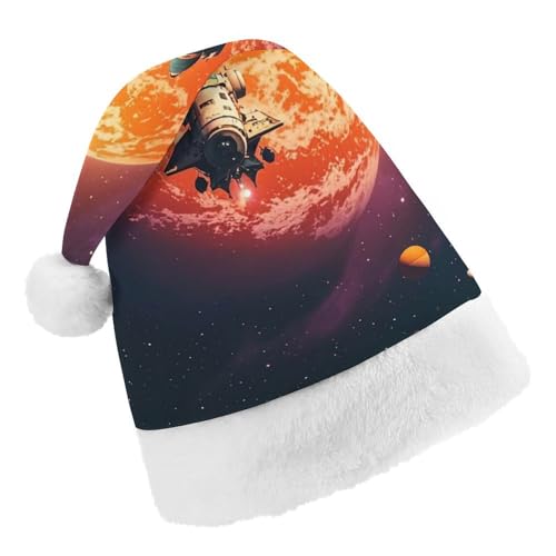 RKJVB Weihnachtsmütze Sonnenuntergang im Weltraum für Damen und Herren, Weihnachtsmütze, Weihnachtsmannmütze, Weihnachtsstrumpfmütze, Totenkopfmütze, Größe S RKJVB Weihnachtsmütze Sonnenuntergang im Weltraum für Damen und Herren, Weihnachtsmütze, Weihnachtsmannmütze, Weihnachtsstrumpfmütze, Totenkopfmütze, Größe S von RKJVB