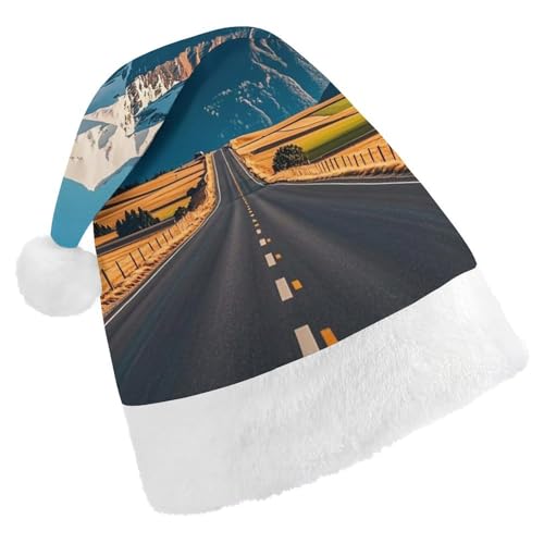 RKJVB Weihnachtsmütze für Damen und Herren, Alpenmotiv, Schneemütze, Weihnachtsmannmütze, Weihnachtsstrumpfmütze, Totenkopfmütze, Erwachsene RKJVB Weihnachtsmütze für Damen und Herren, Alpenmotiv, Schneemütze, Weihnachtsmannmütze, Weihnachtsstrumpfmütze, Totenkopfmütze, Erwachsene von RKJVB