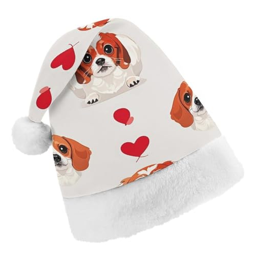 RKJVB Weihnachtsmütze für Damen und Herren, Weihnachtsmütze mit Aufschrift "Love Dog", Weihnachtsstrumpf, Totenkopfmütze, Größe S RKJVB Weihnachtsmütze für Damen und Herren, Weihnachtsmütze mit Aufschrift "Love Dog", Weihnachtsstrumpf, Totenkopfmütze, Größe S von RKJVB