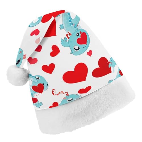 RKJVB Weihnachtsmütze mit Aufschrift "Love Little Drache", für Damen und Herren, Weihnachtsmütze, Weihnachtsstrumpf, Totenkopfmütze, Größe S RKJVB Weihnachtsmütze mit Aufschrift "Love Little Drache", für Damen und Herren, Weihnachtsmütze, Weihnachtsstrumpf, Totenkopfmütze, Größe S von RKJVB