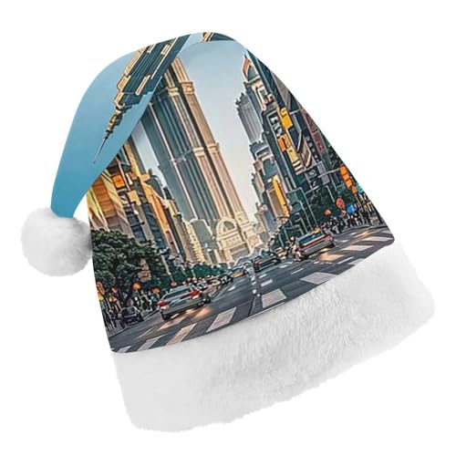 RKJVB Weihnachtsmütze mit Aufschrift "Tall Buildings in the City" für Damen und Herren, Weihnachtsmütze, Weihnachtsmannmütze, Weihnachtsstrumpfmütze, Totenkopfmütze, Erwachsene RKJVB Weihnachtsmütze mit Aufschrift "Tall Buildings in the City" für Damen und Herren, Weihnachtsmütze, Weihnachtsmannmütze, Weihnachtsstrumpfmütze, Totenkopfmütze, Erwachsene von RKJVB
