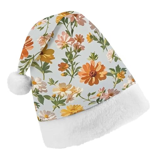 RKJVB Weihnachtsmütze mit Blumen-Motiv für Damen und Herren, Weihnachtsmütze, Weihnachtsmannmütze, Weihnachtsstrumpfmütze, Totenkopfmütze, Größe S RKJVB Weihnachtsmütze mit Blumen-Motiv für Damen und Herren, Weihnachtsmütze, Weihnachtsmannmütze, Weihnachtsstrumpfmütze, Totenkopfmütze, Größe S von RKJVB