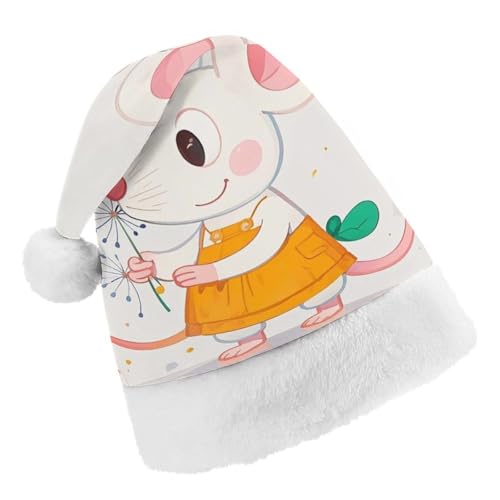 RKJVB Weihnachtsmütze mit Cartoon-Tieren, weiße Tiere, für Damen und Herren, Weihnachtsmütze, Weihnachtsmütze, Partyhut, Strumpfmütze, Totenkopfmütze, RKJVB Weihnachtsmütze mit Cartoon-Tieren, weiße Tiere, für Damen und Herren, Weihnachtsmütze, Weihnachtsmütze, Partyhut, Strumpfmütze, Totenkopfmütze, von RKJVB