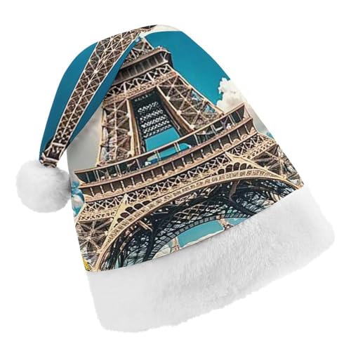 RKJVB Weihnachtsmütze mit Eisenturm für Damen und Herren, Weihnachtsmütze, Weihnachtsmannmütze, Weihnachtsstrumpfmütze, Totenkopfmütze, Größe S RKJVB Weihnachtsmütze mit Eisenturm für Damen und Herren, Weihnachtsmütze, Weihnachtsmannmütze, Weihnachtsstrumpfmütze, Totenkopfmütze, Größe S von RKJVB