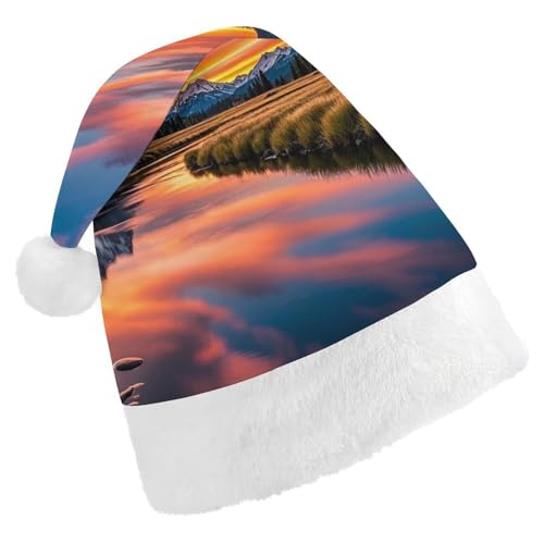 RKJVB Weihnachtsmütze mit Sonnenuntergang-Reflexion, Weihnachtsmannmütze für Damen und Herren, Weihnachtsmütze, Partyhut, Strumpfmütze, Totenkopfmütze, Größe S RKJVB Weihnachtsmütze mit Sonnenuntergang-Reflexion, Weihnachtsmannmütze für Damen und Herren, Weihnachtsmütze, Partyhut, Strumpfmütze, Totenkopfmütze, Größe S von RKJVB