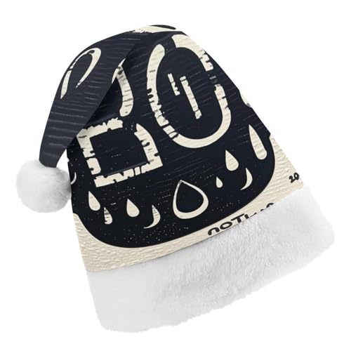 RKJVB Weihnachtsmütze mit Wassertropfen-Kontur für Damen und Herren, Weihnachtsmütze, Weihnachtsmütze, Partyhut, Strumpfmütze, Totenkopfmütze, Größe S RKJVB Weihnachtsmütze mit Wassertropfen-Kontur für Damen und Herren, Weihnachtsmütze, Weihnachtsmütze, Partyhut, Strumpfmütze, Totenkopfmütze, Größe S von RKJVB