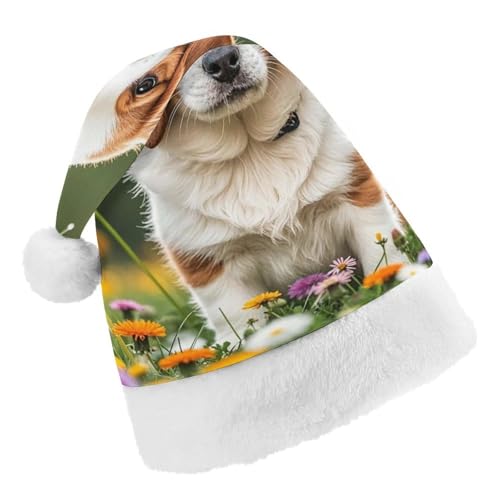 RKJVB Weihnachtsmütze mit Welpen und Löwenzahn, für Damen und Herren, Weihnachtsmütze, Weihnachtsfeier, Strumpfmütze, Totenkopfmütze, Erwachsene RKJVB Weihnachtsmütze mit Welpen und Löwenzahn, für Damen und Herren, Weihnachtsmütze, Weihnachtsfeier, Strumpfmütze, Totenkopfmütze, Erwachsene von RKJVB
