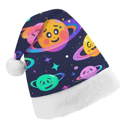 RKJVB Weihnachtsmütze mit Weltraum-Emoticons für Damen und Herren, Weihnachtsmütze, Weihnachtsmütze, Partyhut, Strumpfmütze, Totenkopfmütze, Erwachsene RKJVB Weihnachtsmütze mit Weltraum-Emoticons für Damen und Herren, Weihnachtsmütze, Weihnachtsmütze, Partyhut, Strumpfmütze, Totenkopfmütze, Erwachsene von RKJVB