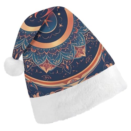 RKJVB Weihnachtsmütze mit kreisförmigen Blumenfragmenten für Damen und Herren, Weihnachtsmütze, Weihnachtsmütze, Partymütze, Strumpfmütze, Totenkopfmütze, Erwachsene RKJVB Weihnachtsmütze mit kreisförmigen Blumenfragmenten für Damen und Herren, Weihnachtsmütze, Weihnachtsmütze, Partymütze, Strumpfmütze, Totenkopfmütze, Erwachsene von RKJVB