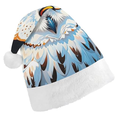 RKJVB Weihnachtsmütze mit weißer Eule für Damen und Herren, Weihnachtsmütze, Weihnachtsstrumpf, Mütze, Totenkopfmütze, Erwachsene RKJVB Weihnachtsmütze mit weißer Eule für Damen und Herren, Weihnachtsmütze, Weihnachtsstrumpf, Mütze, Totenkopfmütze, Erwachsene von RKJVB