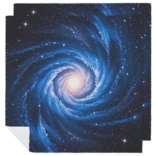 Stoffservietten, weich, saugfähig, Tischservietten, Set mit 2 Stück, langlebig, Motiv: blaue Galaxie, wiederverwendbar, waschbar, für Partys, Restaurant, Mittagessen, Hochzeit, Hotel Stoffservietten, weich, saugfähig, Tischservietten, Set mit 2 Stück, langlebig, Motiv: blaue Galaxie, wiederverwendbar, waschbar, für Partys, Restaurant, Mittagessen, Hochzeit, Hotel von RKJVB