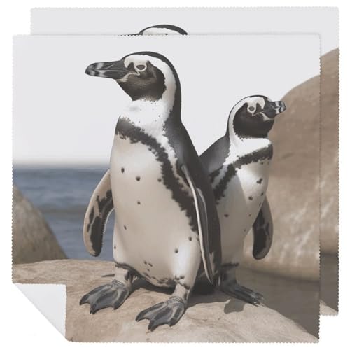Stoffservietten, weich, saugfähig, Tischservietten, Set mit 2 Stück, langlebig, afrikanischer Pinguin, wiederverwendbar, waschbar, Servietten, Küchen-Platzsets für Partys, Restaurant, Mittagessen Stoffservietten, weich, saugfähig, Tischservietten, Set mit 2 Stück, langlebig, afrikanischer Pinguin, wiederverwendbar, waschbar, Servietten, Küchen-Platzsets für Partys, Restaurant, Mittagessen von RKJVB