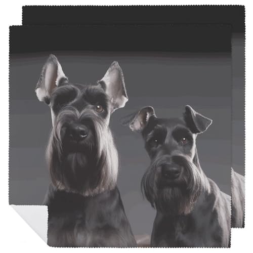 Stoffservietten, weich, saugfähig, Tischservietten, Set mit 2 Stück, langlebig, niedlicher Schnauzer-Hund, wiederverwendbar, waschbar, Küchen-Tischsets für Partys, Restaurant, Mittagessen, Hochzeit Stoffservietten, weich, saugfähig, Tischservietten, Set mit 2 Stück, langlebig, niedlicher Schnauzer-Hund, wiederverwendbar, waschbar, Küchen-Tischsets für Partys, Restaurant, Mittagessen, Hochzeit von RKJVB