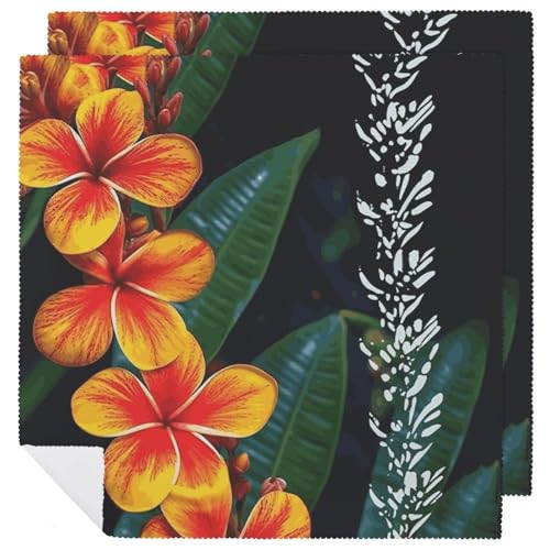 Stoffservietten, weich, saugfähig, Tischservietten, Set mit 2 Stück, langlebige Dinner-Servietten, auffällig, hawaiianische Blumen, wiederverwendbar, waschbar, Küchen-Tischsets für Partys, Restaurant Stoffservietten, weich, saugfähig, Tischservietten, Set mit 2 Stück, langlebige Dinner-Servietten, auffällig, hawaiianische Blumen, wiederverwendbar, waschbar, Küchen-Tischsets für Partys, Restaurant von RKJVB