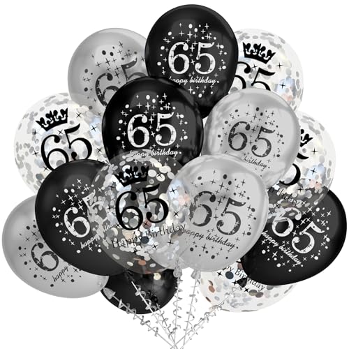 RKMYTR Cheers to 65 Years Cake Topper - Premium Papier 65 Geburtstag & Jubiläum Dekoration für Kuchen, Desserts & Tischdisplays (1 Stück Partyzubehör) von RKMYTR