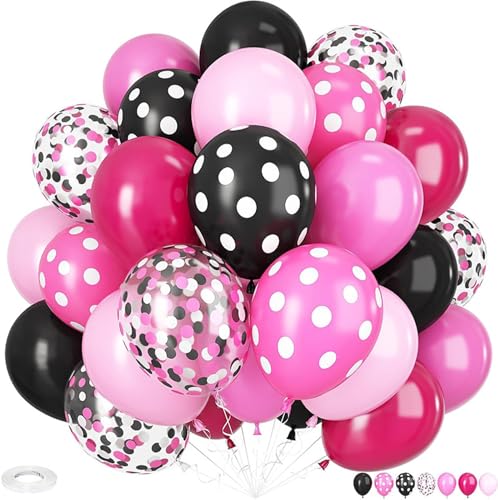 RKMYTR Erdbeerballons & Dekorationen – Rose Pink & Schwarz 12 Zoll Latex Ballons für Geburtstag, Weihnachten, Valentinstag & Hochzeit Party – 35pcs Ballonbogen Kit RKMYTR Erdbeerballons & Dekorationen – Rose Pink & Schwarz 12 Zoll Latex Ballons für Geburtstag, Weihnachten, Valentinstag & Hochzeit Party – 35pcs Ballonbogen Kit von RKMYTR