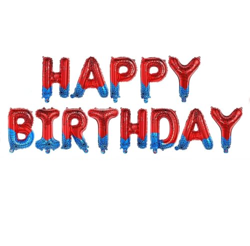 RKMYTR Geburtstagsdekorationen für Jungen und Mädchen, rote Luftballons und Banner, Partyzubehör, 13-teiliges Themen-Dekor-Set mit 21,9 x 16,5 x 1,4 cm Hintergrund, 70 g leichte Party RKMYTR Geburtstagsdekorationen für Jungen und Mädchen, rote Luftballons und Banner, Partyzubehör, 13-teiliges Themen-Dekor-Set mit 21,9 x 16,5 x 1,4 cm Hintergrund, 70 g leichte Party von RKMYTR