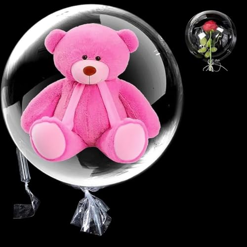 RKMYTR Große Bobo-Luftballons, 76,2 cm, vorgedehnt, transparent, mit extra breiter Öffnung zum Füllen, nachfüllbar für Geburtstags-, Hochzeits-, Show- und Verlobungsdekorationen, 5 Stück RKMYTR Große Bobo-Luftballons, 76,2 cm, vorgedehnt, transparent, mit extra breiter Öffnung zum Füllen, nachfüllbar für Geburtstags-, Hochzeits-, Show- und Verlobungsdekorationen, 5 Stück von RKMYTR