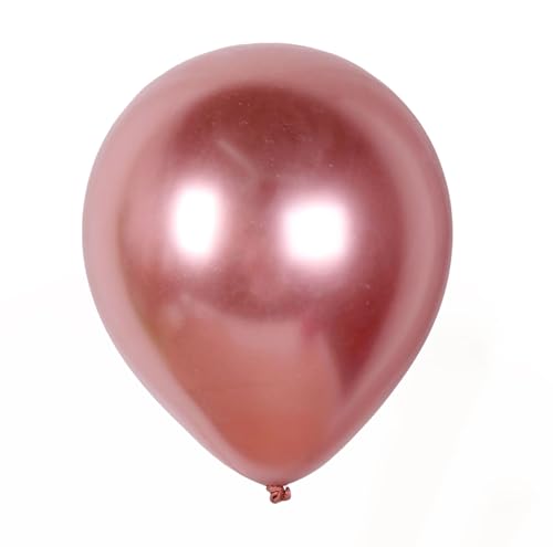RKMYTR Metallische Roségold-Luftballons: 50 Stück 30,5 cm glänzende Latex-Heliumballons mit 16-20 Stunden Schwebezeit, dickes Design & Krawatten für Hochzeit, Geburtstag, Brautparty RKMYTR Metallische Roségold-Luftballons: 50 Stück 30,5 cm glänzende Latex-Heliumballons mit 16-20 Stunden Schwebezeit, dickes Design & Krawatten für Hochzeit, Geburtstag, Brautparty von RKMYTR