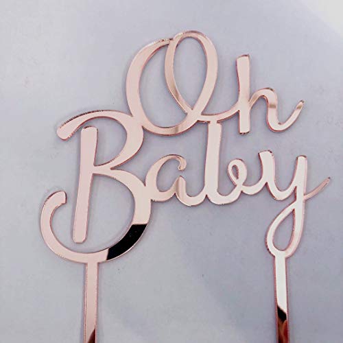 RKMYTR Oh Baby Tortenaufsatz für Jahrestag, Babyparty, lasergeschnitten, Acryl, Babyrosa, DD Cake Shop RKMYTR Oh Baby Tortenaufsatz für Jahrestag, Babyparty, lasergeschnitten, Acryl, Babyrosa, DD Cake Shop von RKMYTR