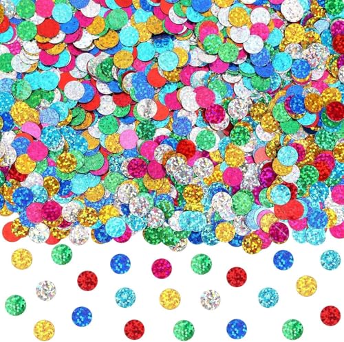 RKMYTR Tischkonfetti, 30 g Durchmesser, 10 mm, biologisch abbaubares Konfetti, Hochzeit, mehrfarbig, glitzernde Folie, Tisch für Babyparty, Hochzeit, Weihnachten, Valentinstag, Party-Dekorationen RKMYTR Tischkonfetti, 30 g Durchmesser, 10 mm, biologisch abbaubares Konfetti, Hochzeit, mehrfarbig, glitzernde Folie, Tisch für Babyparty, Hochzeit, Weihnachten, Valentinstag, Party-Dekorationen von RKMYTR