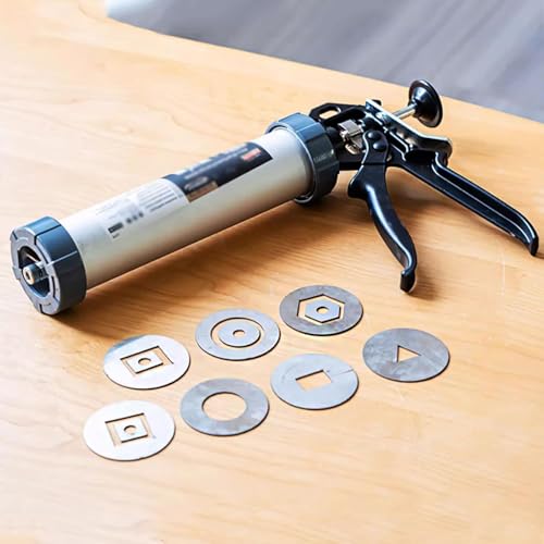 RKXKJ Ton-Extruderpistole, Hand-Extruder mit 7 verschiedenen Formen, DIY-Set für weiche, Hohle Tonstäbe, für Bildhauerei, Basteln, Bastelwerkstatt von RKXKJ