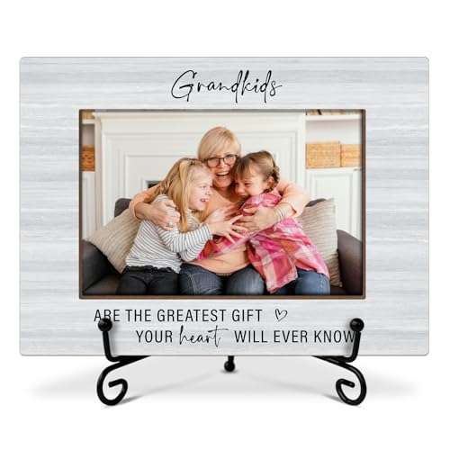 RLCNOT Bilderrahmen für Enkelkinder, Geschenke für neue Großeltern, Holz-Bilderrahmen mit Ständer, 10 x 15 cm, Bilderrahmen für Tischregal, Heimbüro, Schlafzimmer, Schreibtisch-Dekoration, 20 Stück von RLCNOT