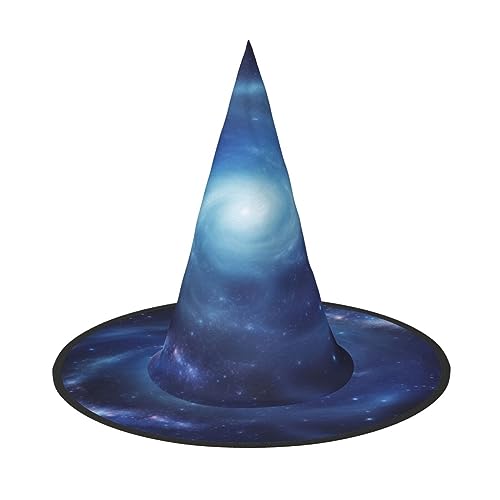 RLDOBOFE Hexenhut mit Galaxie-Druck, Halloween-Dekoration, Kostümzubehör für Halloween-Party, 2 Stück von RLDOBOFE