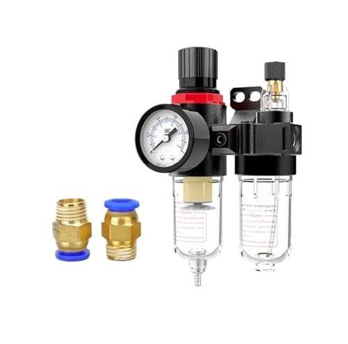 RLZQSGOT 1/5 Pcs AFC2000 G1/4 Luft Kompressor Öl Wasser Separator Luftfilter Druck Reduzierung Ventil for AFR2000 + AL2000(5 Sets,AFC2000+PC4-02x2) von RLZQSGOT