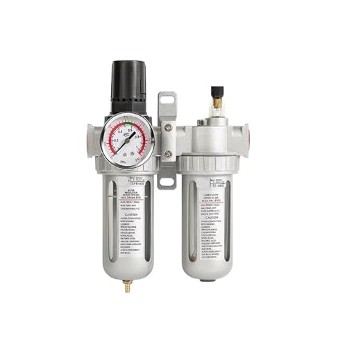 RLZQSGOT Luftfilterregler Öl-Wasser-Abscheider Ablassregelventil Kompressor Pneumatische Teile SFC400 1/2 SFC300 3/8 SFC200 1/4(20 Sets,SFC-300) von RLZQSGOT