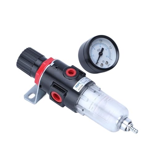 RLZQSGOT Pneumatischer Luftaufbereitungsfilter AFR2000, einstellbares Manometer, 1/4 Zoll Druckbegrenzung, 4 mm, 6 mm, 8 mm, 10 mm, 12 mm Armaturen(AFR2000-10mm) von RLZQSGOT