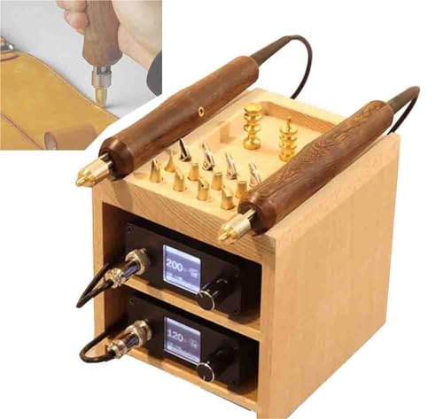 Kanten- und Rillmaschine for Leder, elektrisches Rilleisen mit 14 Spitzen for die Lederverarbeitung, intelligente Temperaturregelung von 80–480 °C, for Handwerk, Einkerbungen, Ordnerversiegelung, Dopp Kanten- und Rillmaschine for Leder, elektrisches Rilleisen mit 14 Spitzen for die Lederverarbeitung, intelligente Temperaturregelung von 80–480 °C, for Handwerk, Einkerbungen, Ordnerversiegelung, Dopp von RMJEZTQD