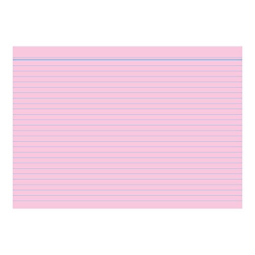 RNKVERLAG 115053 - Karteikarten liniert 7 mm, rosa, DIN A5, 1 Packung à 100 Karten RNKVERLAG 115053 - Karteikarten liniert 7 mm, rosa, DIN A5, 1 Packung à 100 Karten von RNKVERLAG