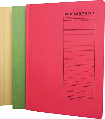 RNKVERLAG 2777 - Bauplanhefter für das Bauantragsverfahren, Maße (BxH) 230 x 318 mm, 1 Packung à 3 Stück von RNKVERLAG