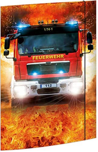 RNKVERLAG 45362 - Zeichenmappe On Fire 310 x 440 mm DIN A3 mit Gummizugverschluss, 1 Stück von RNKVERLAG