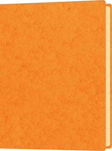 RNKVERLAG 4561-6 - Mappe mit Gummizug für Inhalte bis DIN A5, 18 x 25 cm, mit 10 Registerblättern, orange von RNKVERLAG