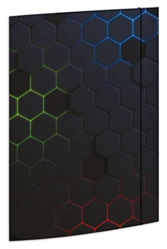 RNKVERLAG 46332 - Sammelmappe Hexagon 240 x 330 mm, Dokumentenmappe für DIN A4, mit Gummizugverschluss, 1 Stück RNKVERLAG 46332 - Sammelmappe Hexagon 240 x 330 mm, Dokumentenmappe für DIN A4, mit Gummizugverschluss, 1 Stück von RNKVERLAG