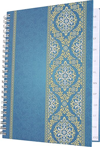 RNKVERLAG 46504 - Notizbuch mit Register A-Z, „Blue Orient“ in DIN A5 mit 48 Blatt 120 g/m², 1 Stück von RNKVERLAG