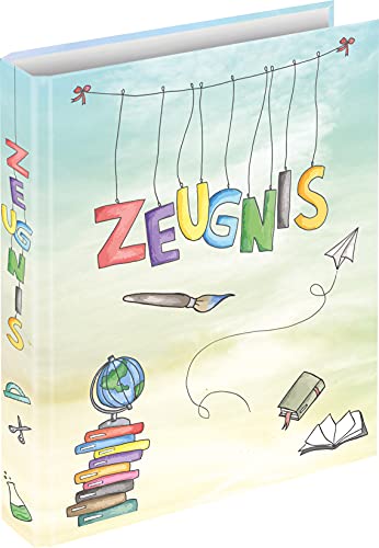 RNKVERLAG 46509 - Zeugnisringbuch Schooldoodle für DIN A4 Formate mit 4 Ring-Mechanik, 1 Stück von RNKVERLAG