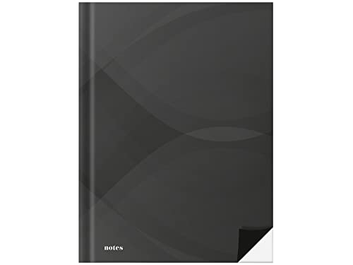 RNKVERLAG 46743 - Notizbuch „notes carbon black“ in DIN A5 blanko, mit 96 Blatt 70 g/m², 1 Stück von RNKVERLAG
