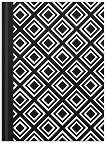 RNKVERLAG 46745 - Notizbuch „black & white Rhombus“ in DIN A5 dotted, mit 96 Blatt 70 g/m², 1 Stück RNKVERLAG 46745 - Notizbuch „black & white Rhombus“ in DIN A5 dotted, mit 96 Blatt 70 g/m², 1 Stück von RNKVERLAG