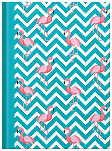 RNKVERLAG 46751 - Kladde / Notizbuch „Flamingo blau“, dotted, DIN A5, 96 Blatt, 70 g/m², 1 Stück von RNKVERLAG