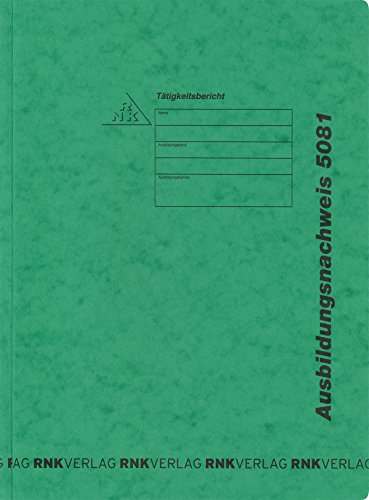 RNKVERLAG 5081 - Hefter im Format 220 x 310 mm für Ausbildungsnachweise, aus grünem Spezialkarton, 1 Stück RNKVERLAG 5081 - Hefter im Format 220 x 310 mm für Ausbildungsnachweise, aus grünem Spezialkarton, 1 Stück von RNKVERLAG