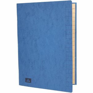 RNK Ordnungsmappe A4 20 Fächer mit Gummizug blau von RNK - Verlag